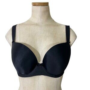 Freya bra 30F Black Padded Underwire Bra Adjustable Straps  Hook Close AA4234BLK